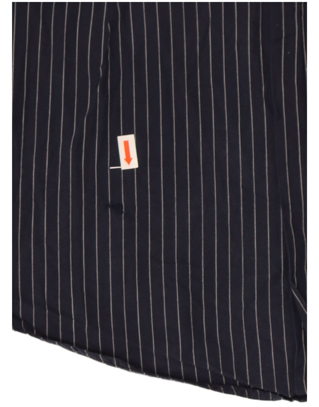 Dolce & Gabbana Herrenhemd Größe 40 15 3/4 Mittel Marineblau Nadelstreifen