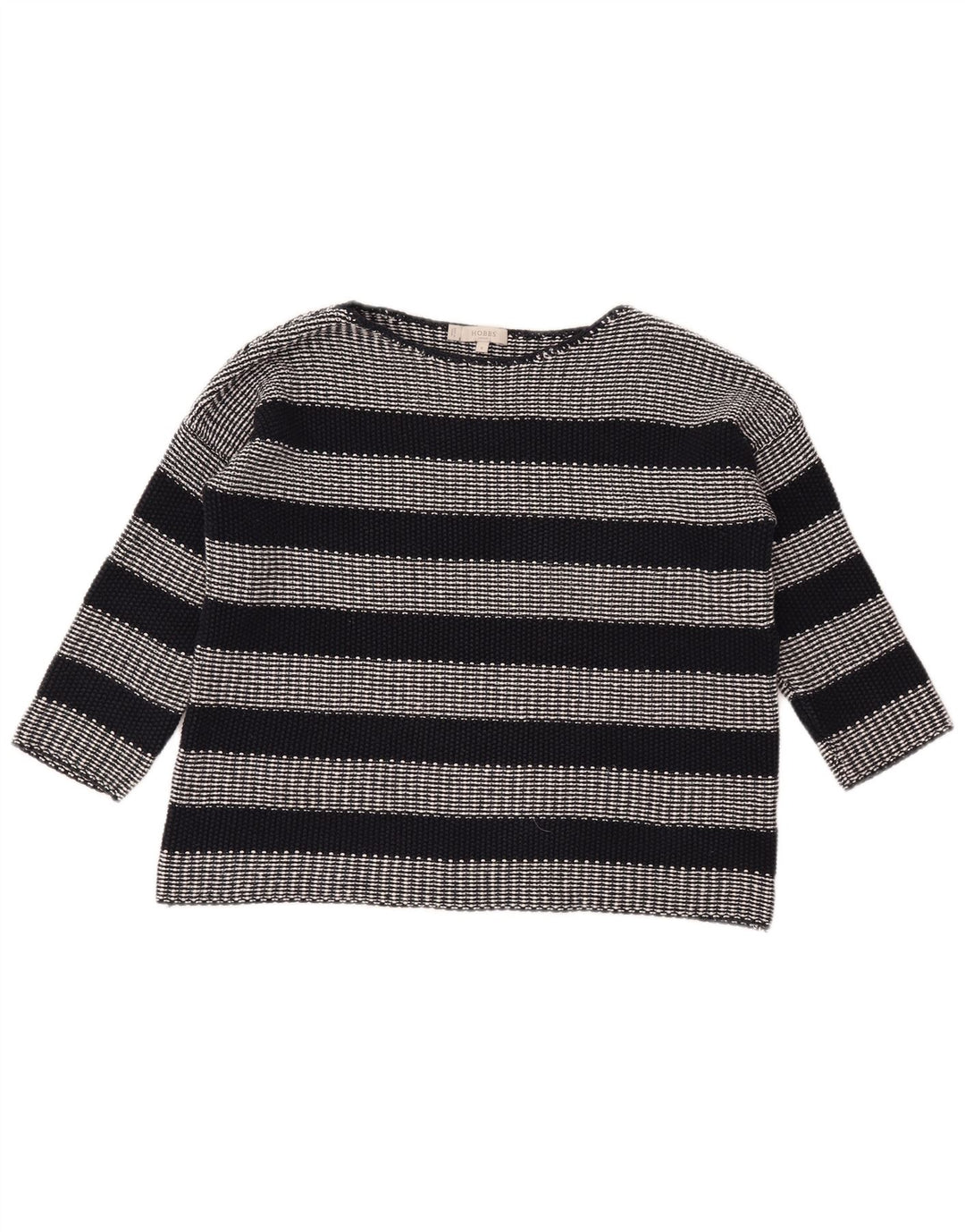 HOBBS Damen-Pullover, übergroß, bauchfrei, U-Boot-Ausschnitt, Gr. 10, Größe S, Schwarz