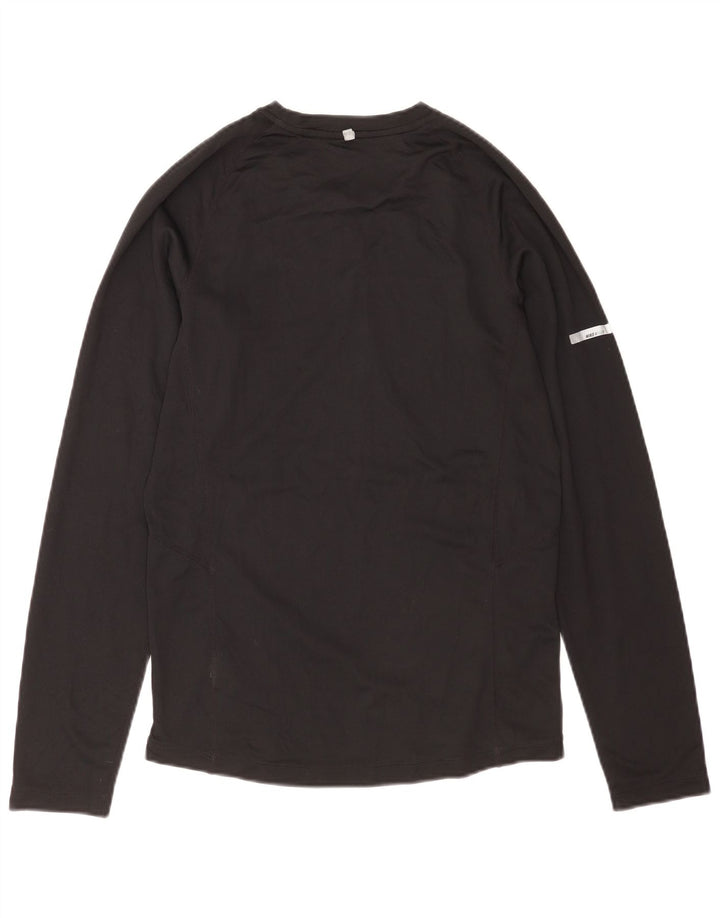 Nike Herren Dri Fit Top Langarm Small Schwarz Polyester