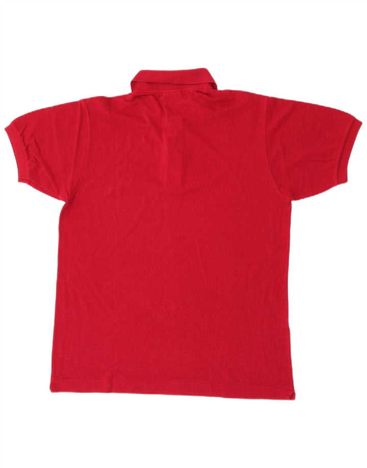 Lacoste Herren-Poloshirt, Größe 4, mittelrote Baumwolle