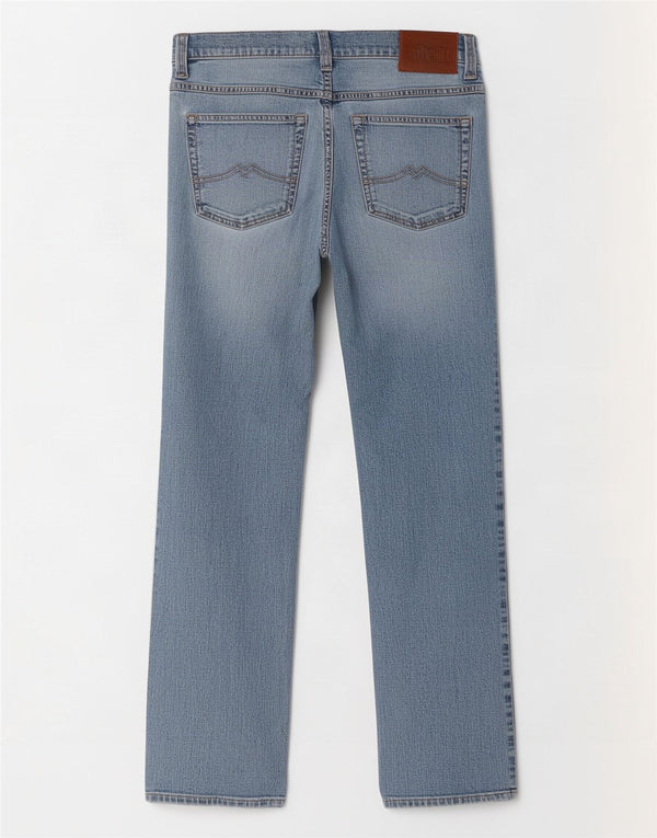 Mustang Herren Tramper Straight Jeans W33 L32 Blaue Baumwolle