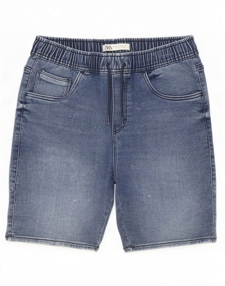 Zara Herren-Jeansshorts, Größe S, W30, Blau