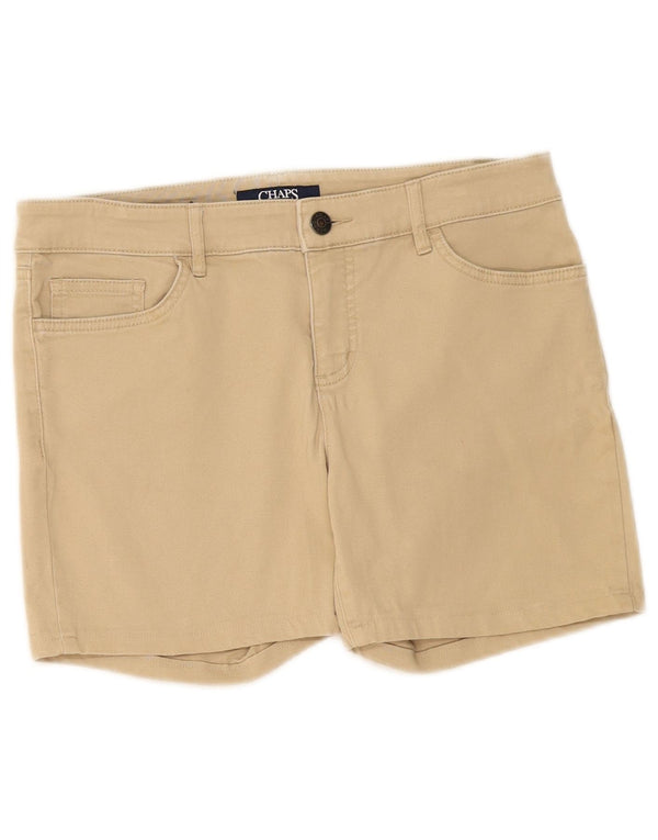 Chaps Damen Freizeitshorts US 4 Small W30 Beige Baumwolle