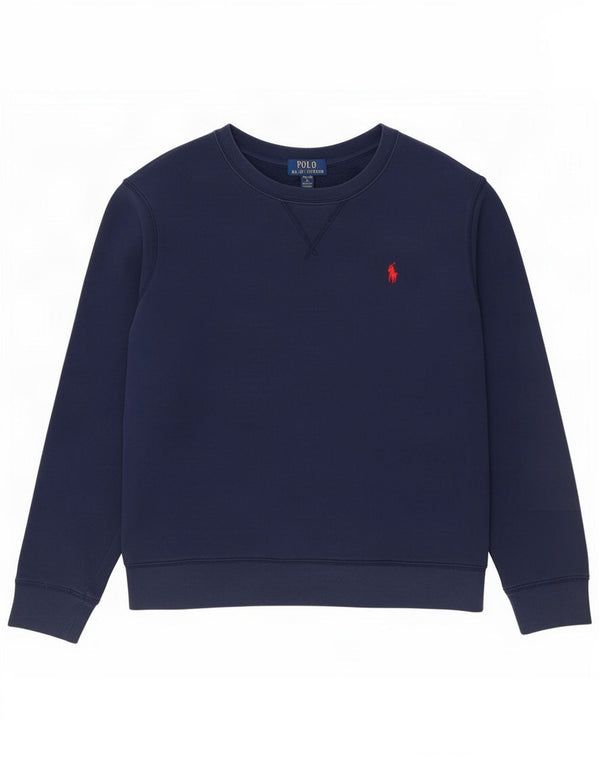 Polo Ralph Lauren Jungen-Sweatshirt, Pullover, 14–15 Jahre, Größe L, Marineblau, Baumwolle