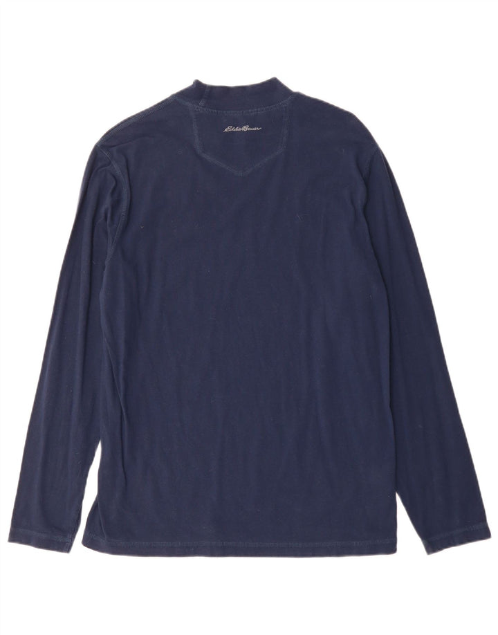 Eddie Bauer Herren-Top aus Baumwolle, langärmelig, mittelgroß, Marineblau