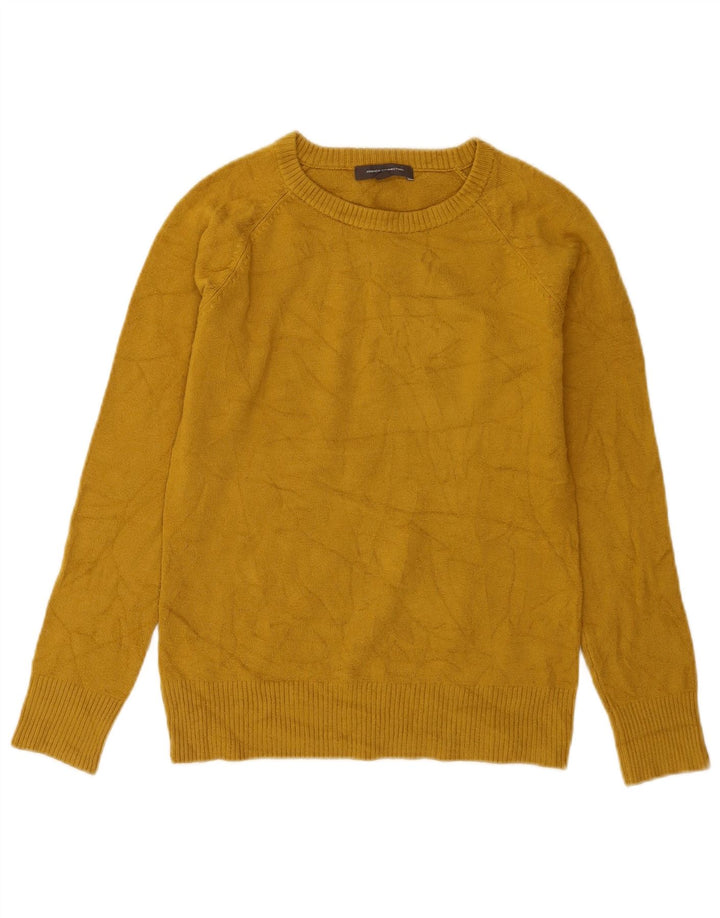 French Connection Damen-Pullover mit U-Boot-Ausschnitt, Gr. 12, Mittelgelb