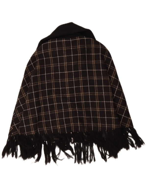 Project Damen Ponchomantel UK 10 Small Brown Check Polyester