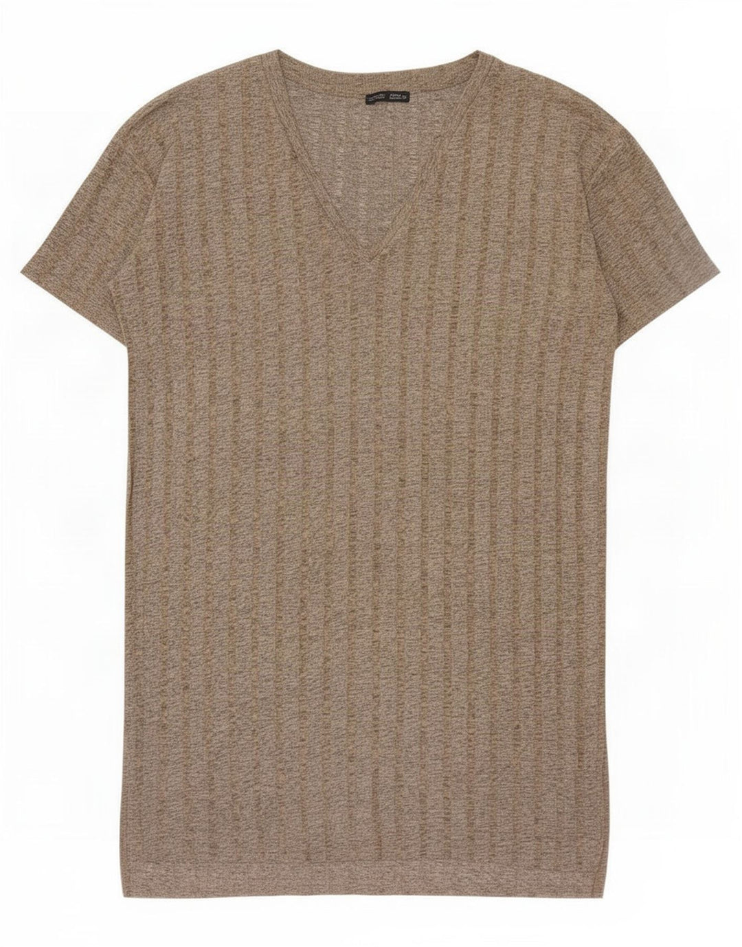 Zara Damen Basic Kleid UK 14 Mittelgrau meliert