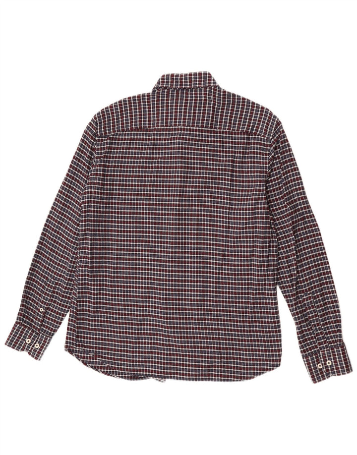 Vintage kariertes Flanellhemd für Herren, groß, mehrfarbig, kariert, Baumwolle