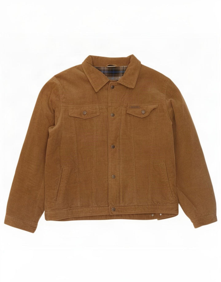 Camargue Herren Cordjacke EU 52/54 Große braune Baumwolle