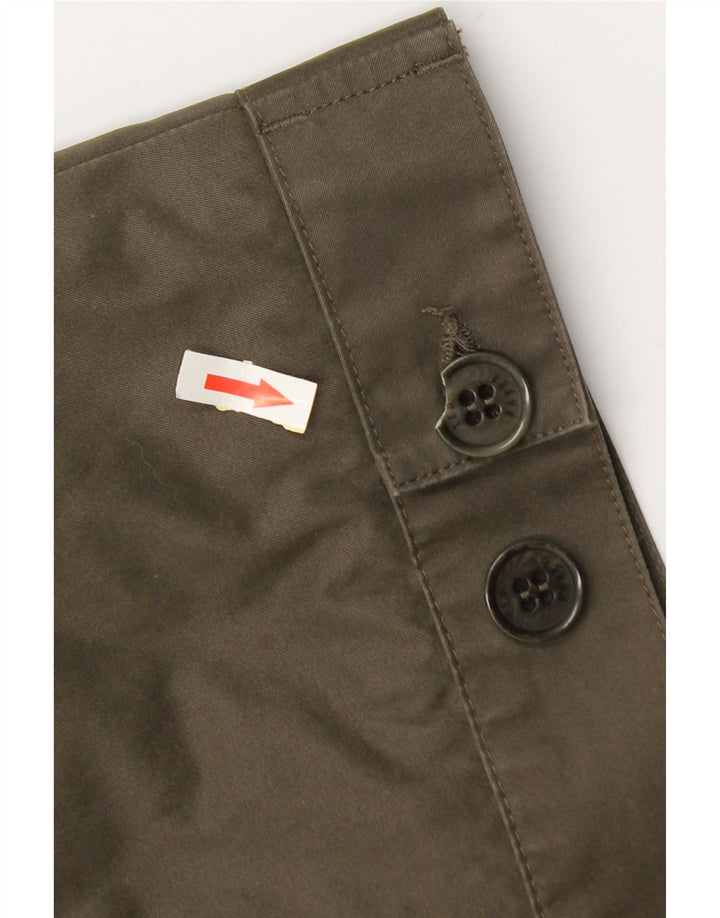 Ted Baker Herren-Bomberjacke, Größe 3, mittlere Khaki-Baumwolle