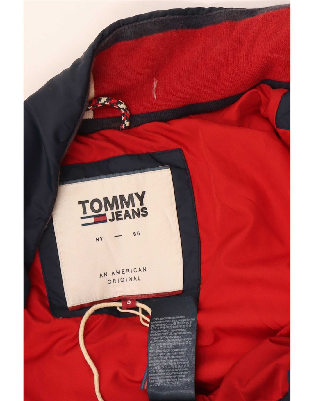 Tommy Hilfiger Damen Übergroße wattierte Jacke UK 10 Small Marineblau