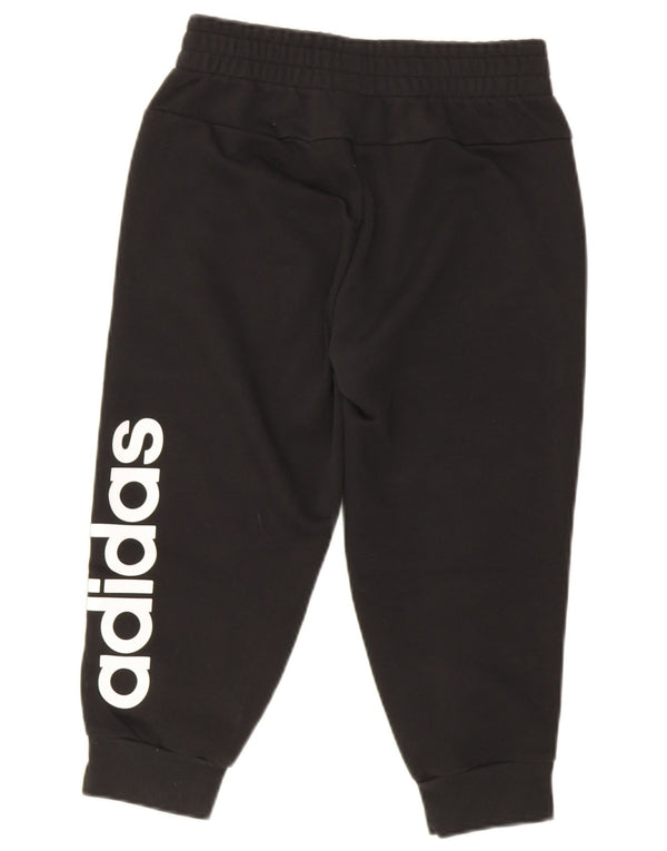 Adidas Damen Graphic Capri Trainingshose Jogger UK 4/6 XS Schwarz