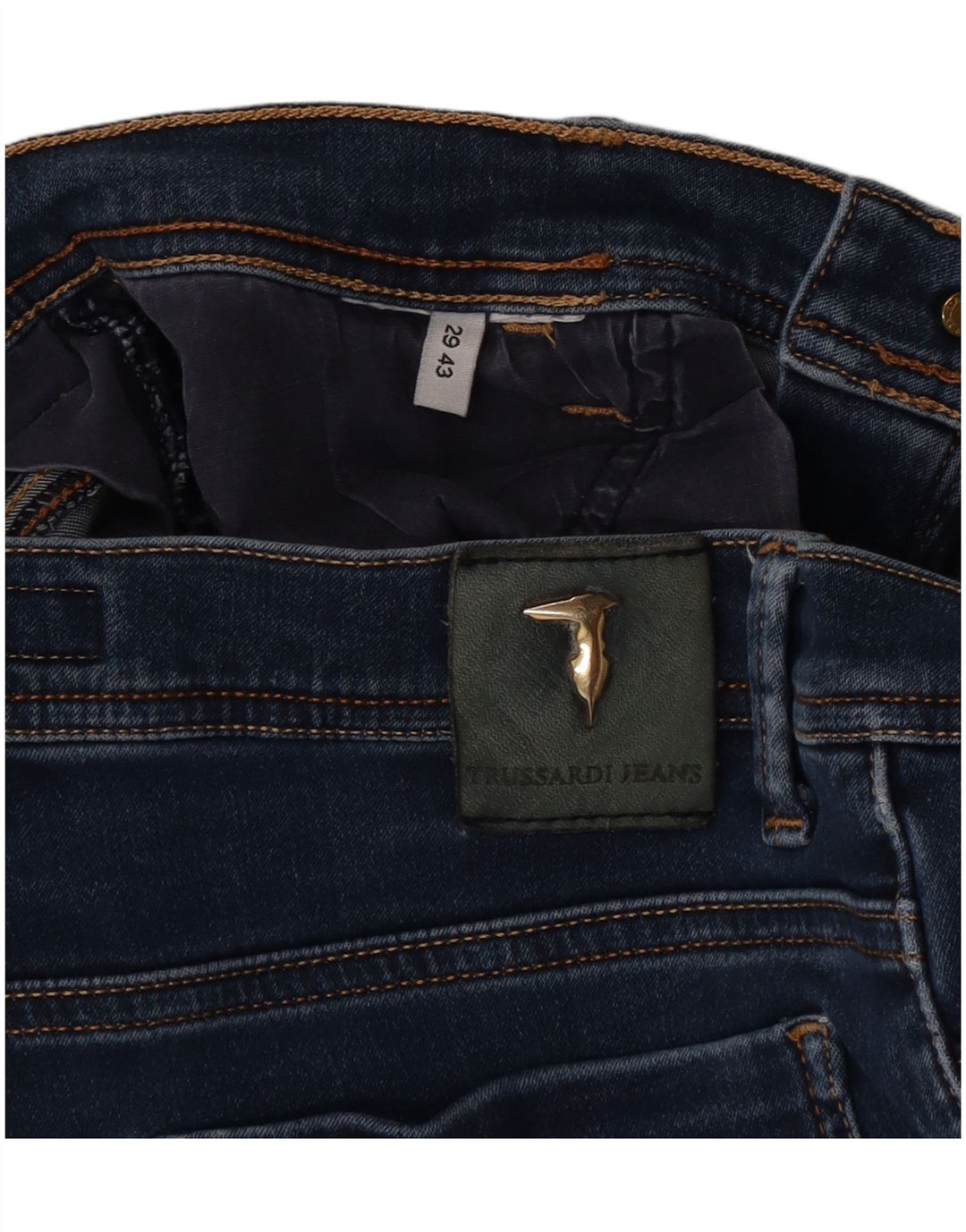Trussardi Damen-Crop-Jeans W29 L25 Marineblau