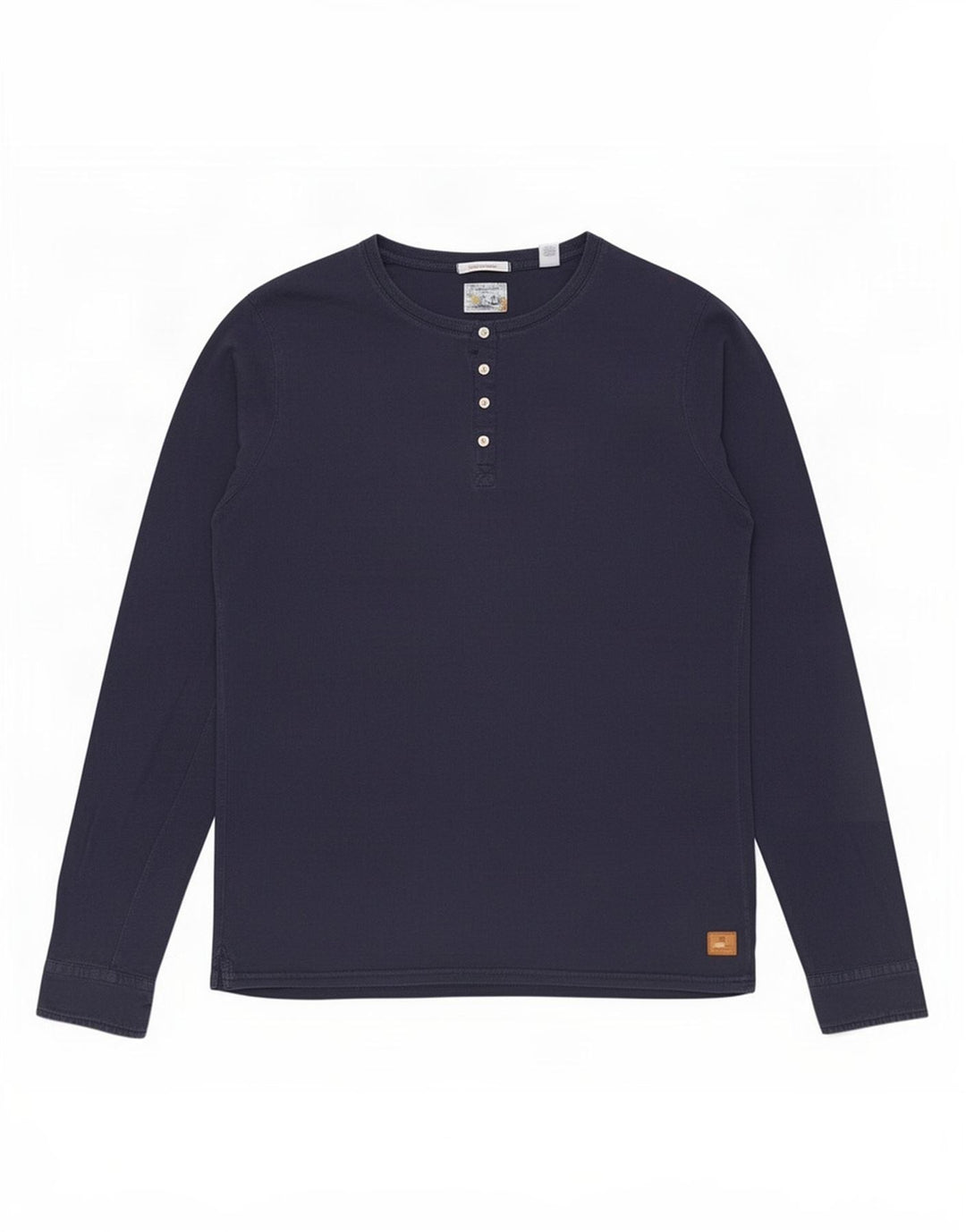 Scotch & Soda Herren-Oberteil, langärmelig, groß, marineblau, Baumwolle