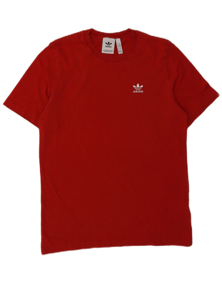 Adidas Herren T-Shirt Top Small Rot Baumwolle