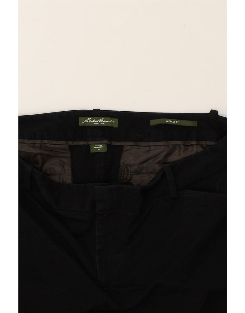 EDDIE BAUER Womens Bootcut Casual Trousers US 18 2XL W38 L28 Black Cotton | Vintage Eddie Bauer | Thrift | Second-Hand Eddie Bauer | Used Clothing | Messina Hembry 