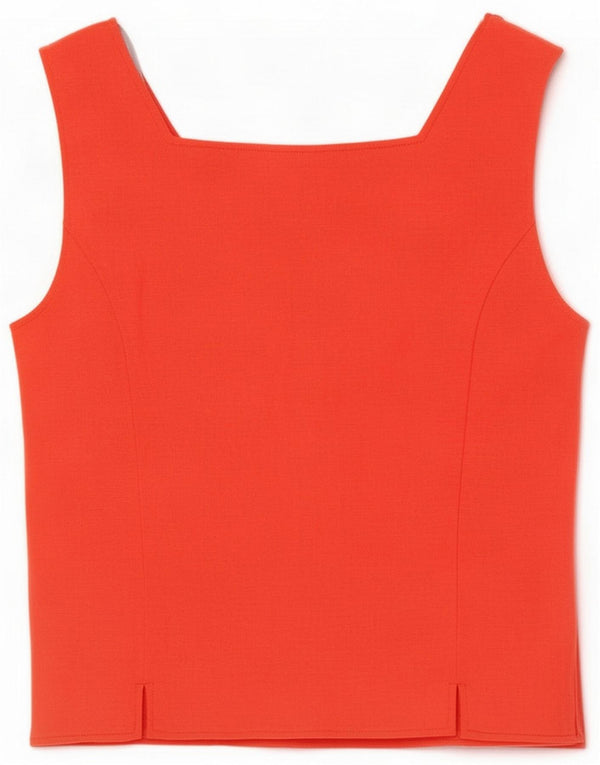 Steilmann Damen Crop Bluse Top UK 14 Mittelrote Viskose