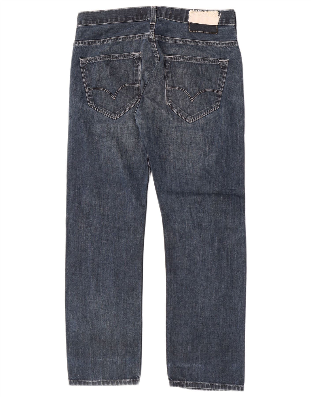 Levi's Herren 504 Straight Jeans W32 L27 Blaue Baumwolle