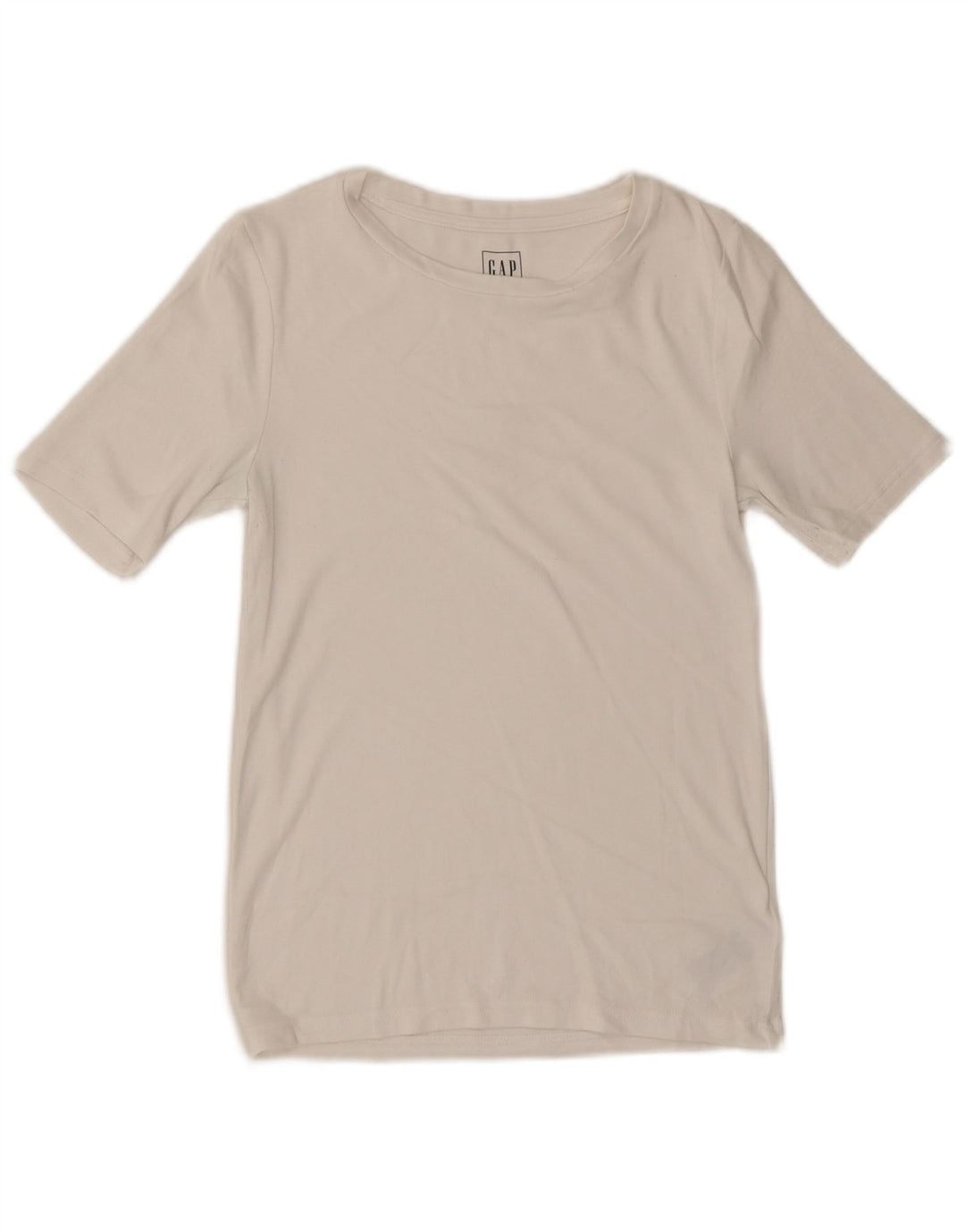 GAP Damen-T-Shirt mit moderner Passform, UK 12, mittelweiße Baumwolle