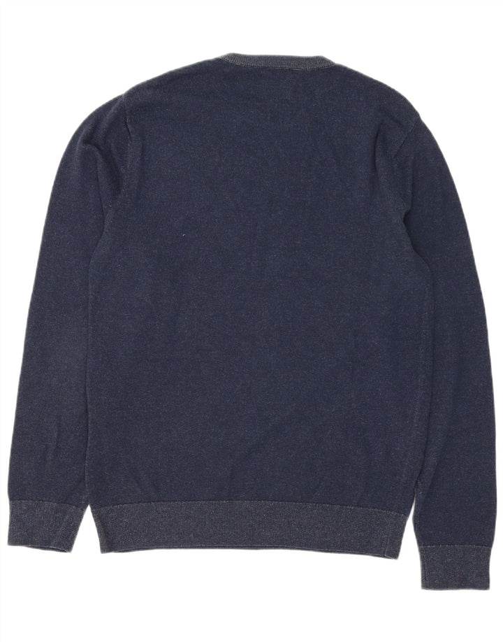 DOCKERS Herren-Pullover mit Rundhalsausschnitt, mittlere marineblaue Baumwolle