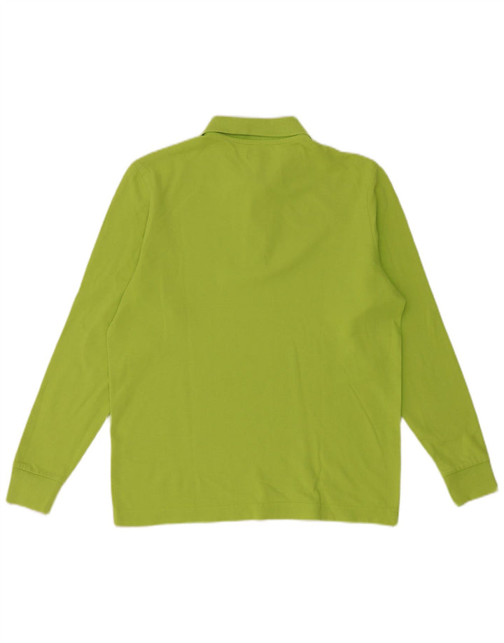 Kappa Herren Langarm-Poloshirt Small Grün