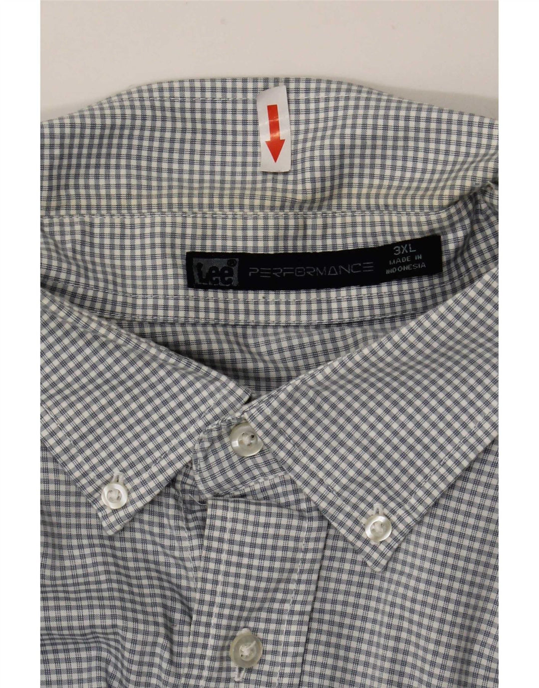 Lee Herrenhemd 3XL Blau kariert