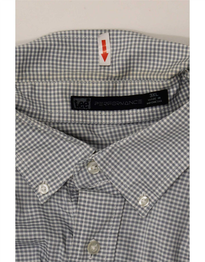 Lee Herrenhemd 3XL Blau kariert