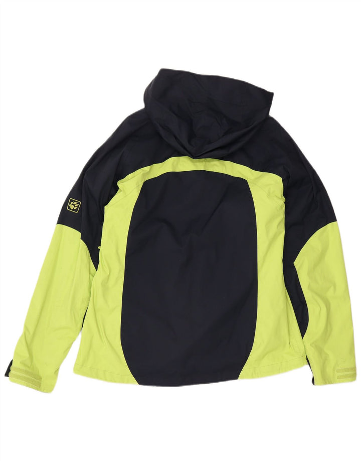 Jack Wolfskin Damen Windjacke UK 16 Large Marineblau Farbblock