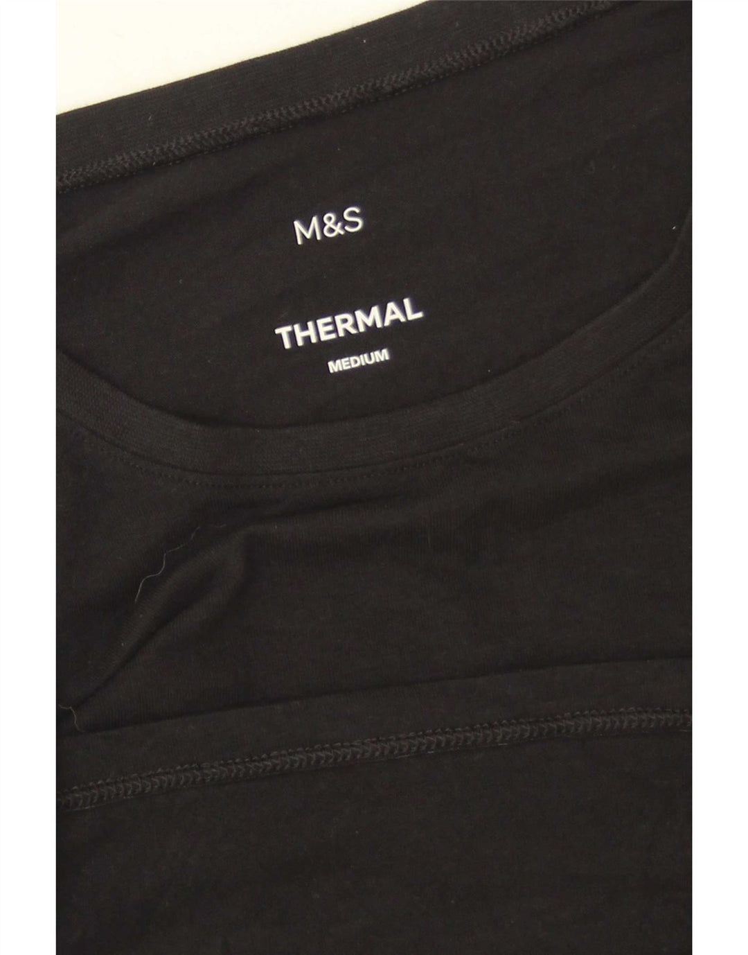 Marks & Spencer Herren Top Langarm Medium Schwarz