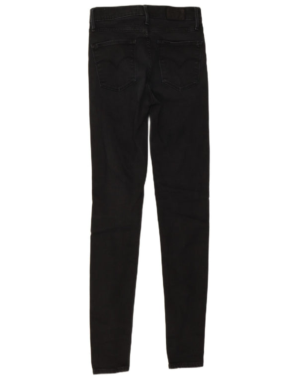 Levi's Damen 720 Super Skinny Jeans W26 L32 Schwarz Baumwolle