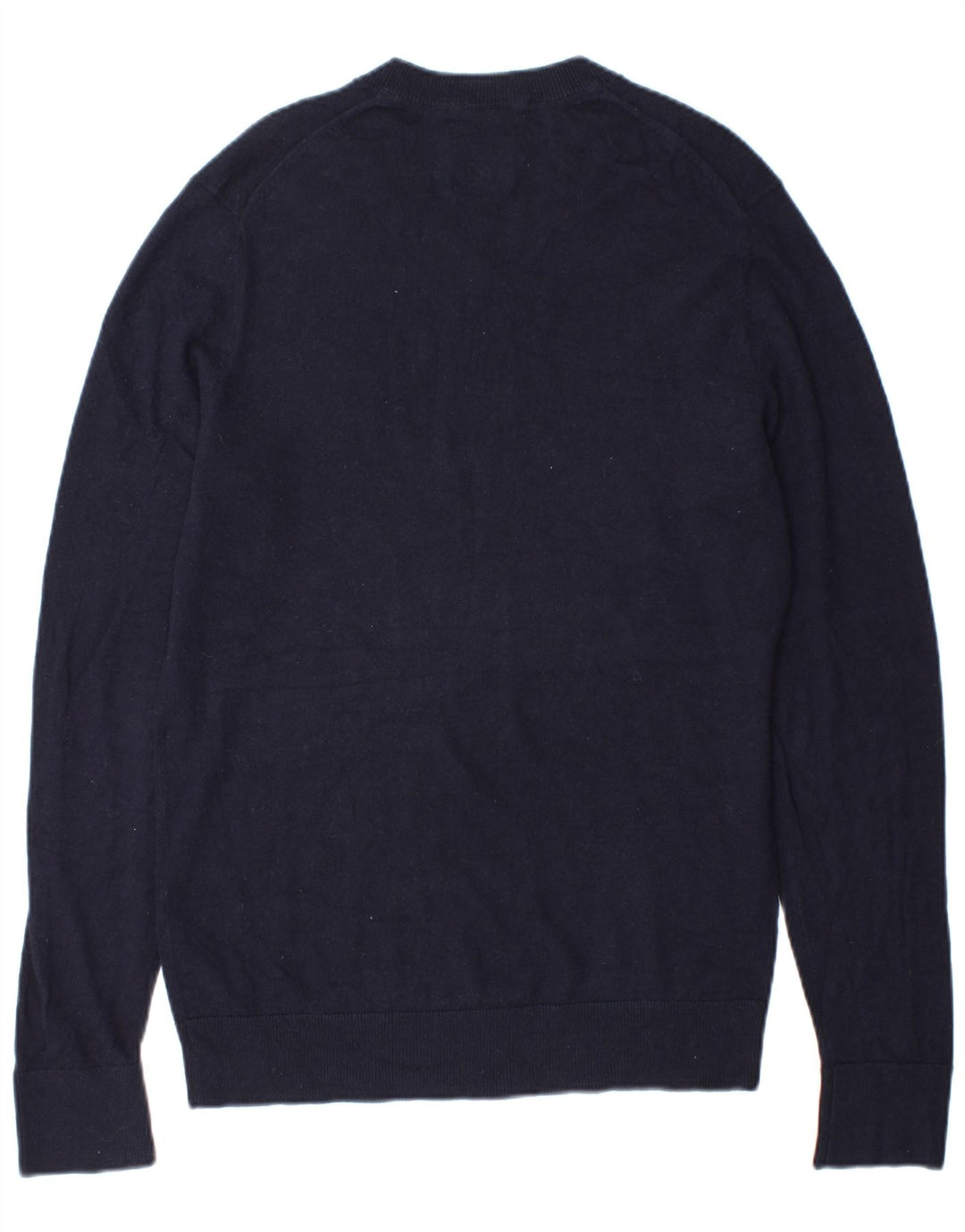 Abercrombie & Fitch Herren-Pullover mit V-Ausschnitt aus mittelblauer Wolle