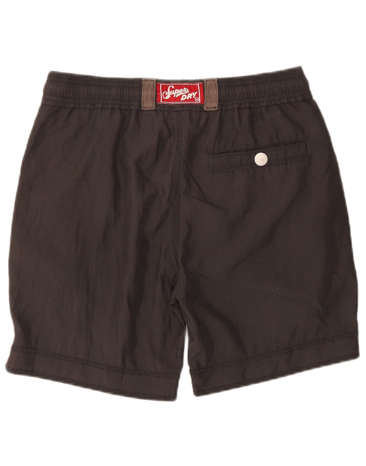 Superdry Herren Badeshorts mit Grafik, Größe S, Grau, Polyester