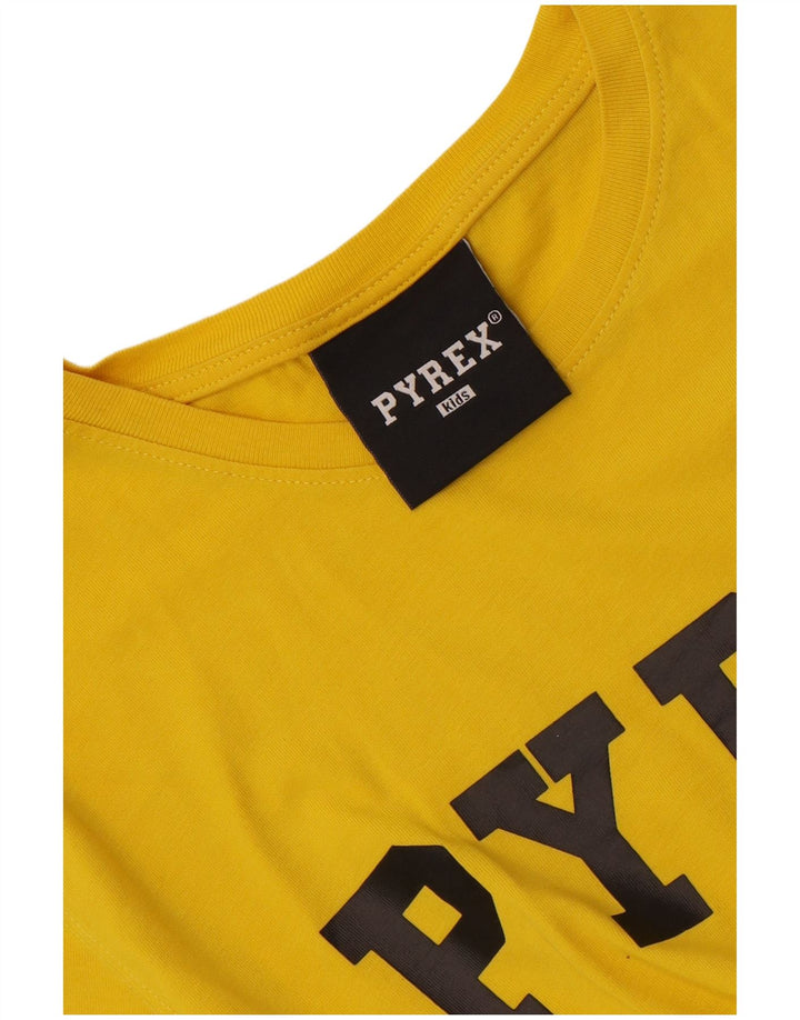 Pyrex Grafik-T-Shirt für Jungen, 13–14 Jahre, Gelb
