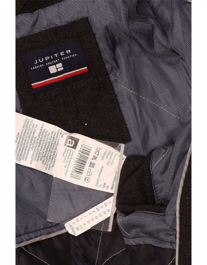 Jupiter Herrenmantel UK 42 XL Graue Wolle