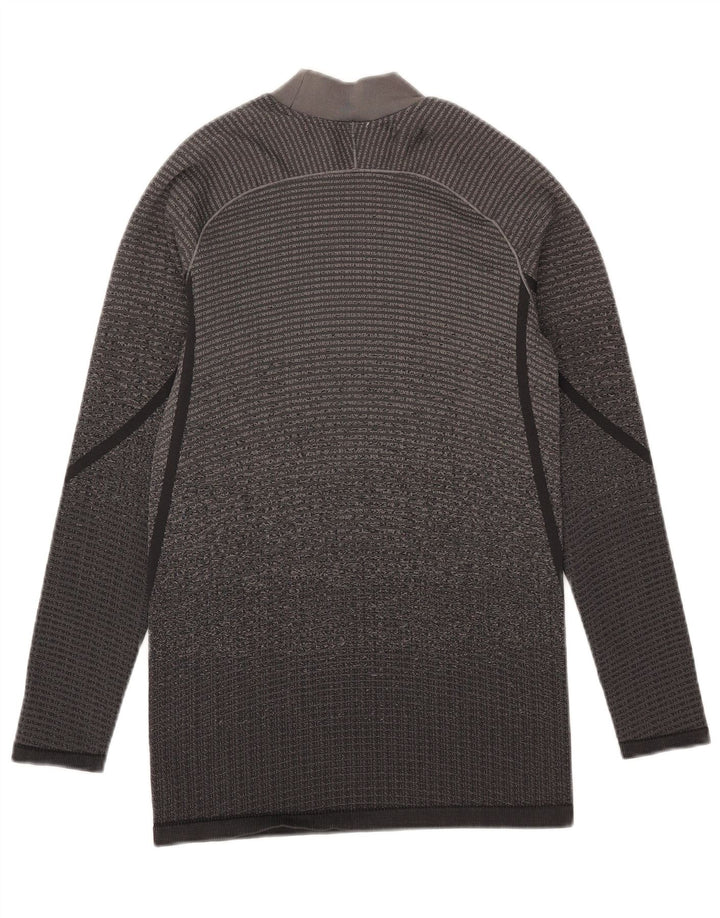 Adidas Herren Top Langarm Mittelgraues Polyester