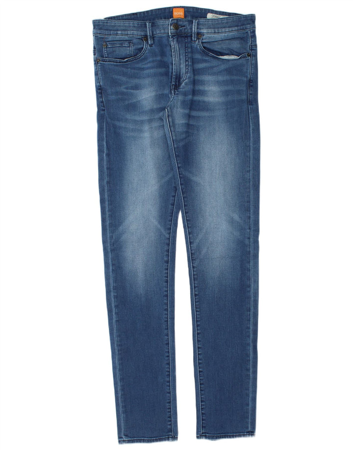 Hugo Boss Herren Skinny Jeans W33 L36 Blaue Baumwolle