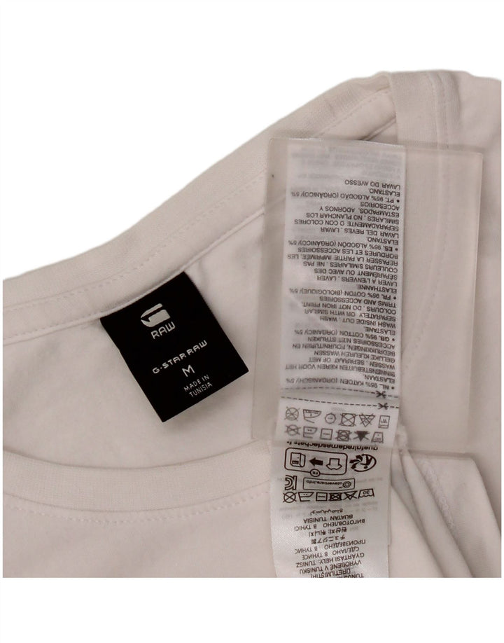 G-Star Herren T-Shirt-Oberteil aus mittelweißer Baumwolle