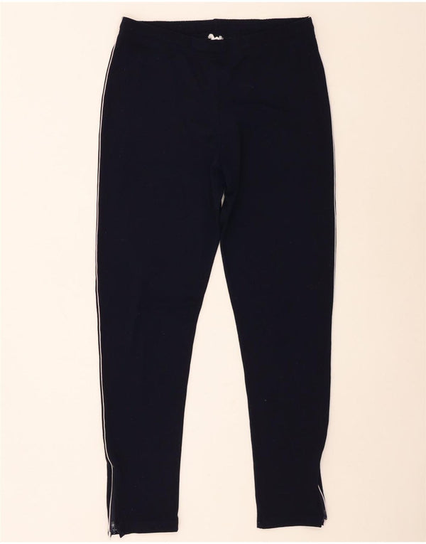 Marks & Spencer Womens Tracksuit Trousers UK 14 Large  Navy Blue Polyamide