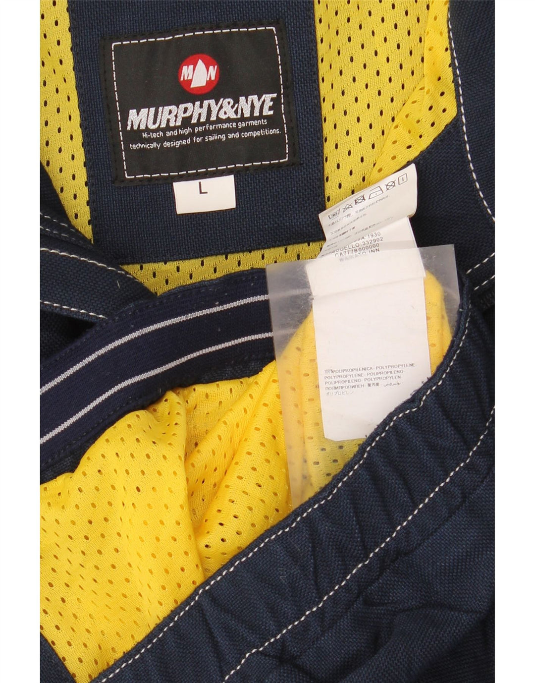 Murphy & Nye Herren Bomberjacke UK 40 Large Marineblau Polypropylen