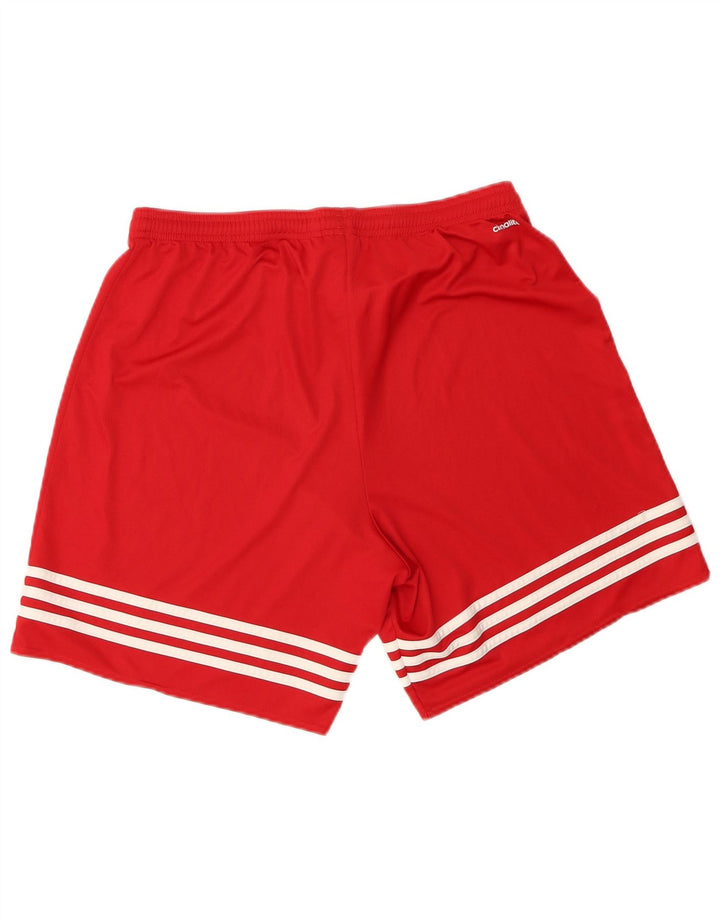 Adidas Herren Climalite Sport Shorts Großes rotes Polyester