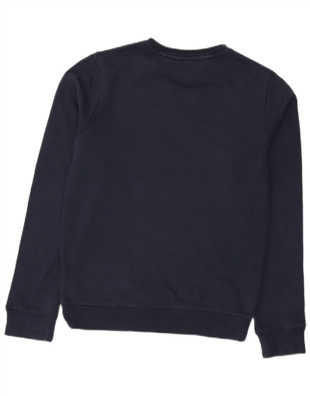 TOMMY HILFIGER Herren-Sweatshirt mit Grafik, Größe S, marineblaue Baumwolle