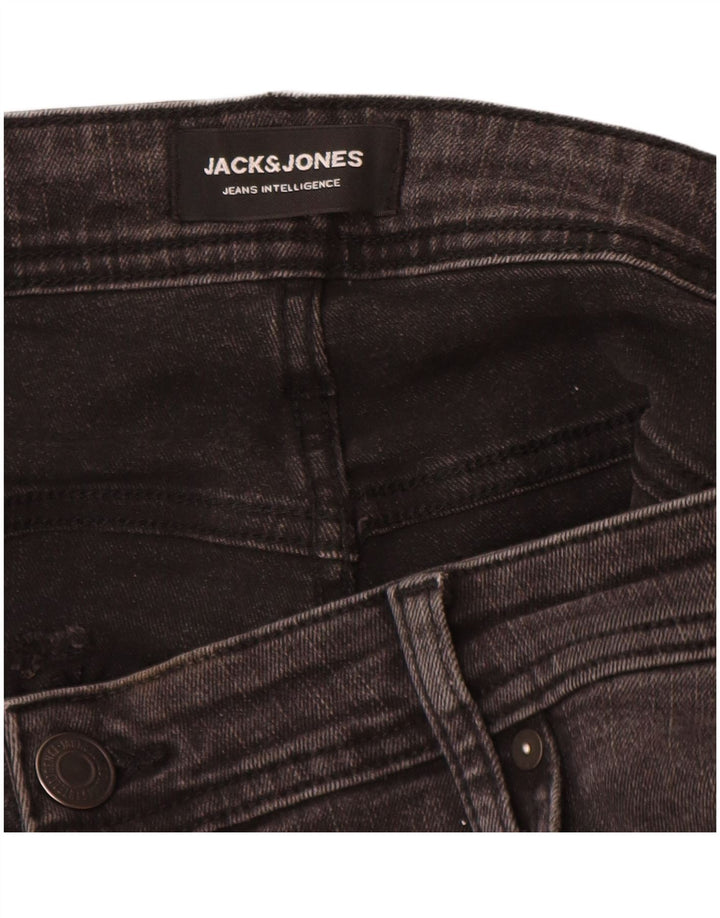 Jack & Jones Herren Slim Jeans W38 L32 Graue Baumwolle