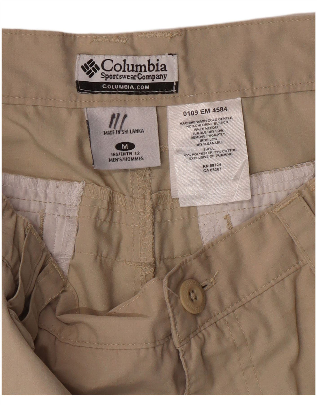 COLUMBIA Herren Cargoshorts Medium W32 Beige Polyester