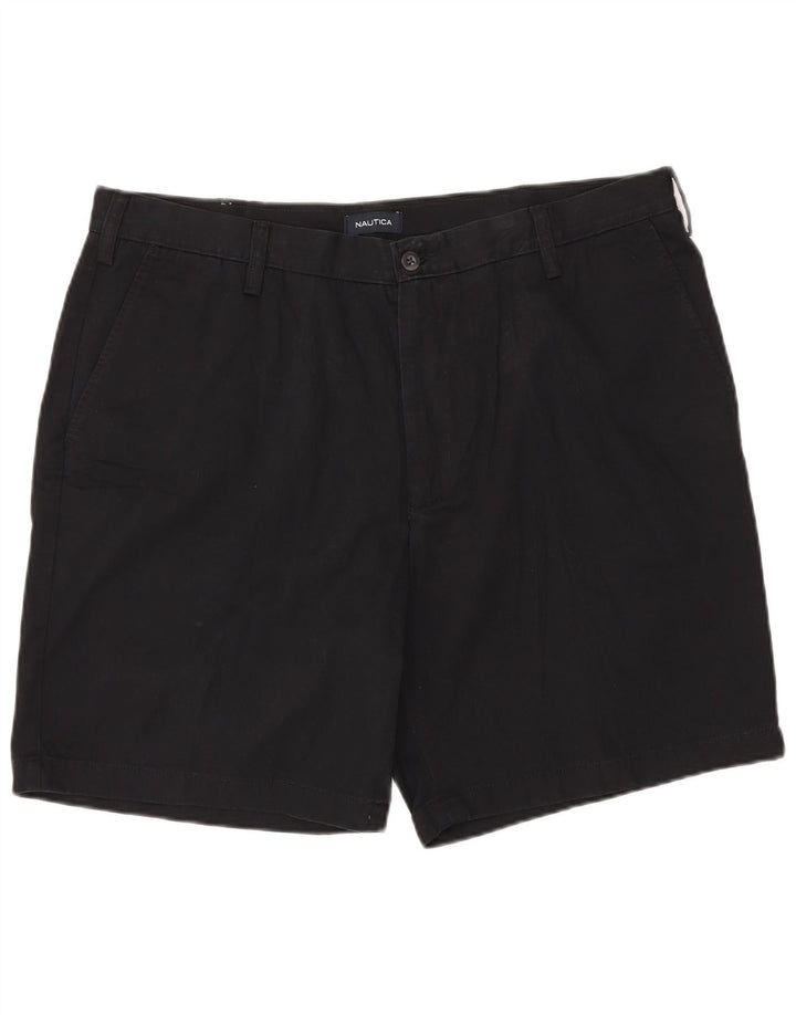 NAUTICA Herren Chinoshorts W40 XL Schwarz Baumwolle