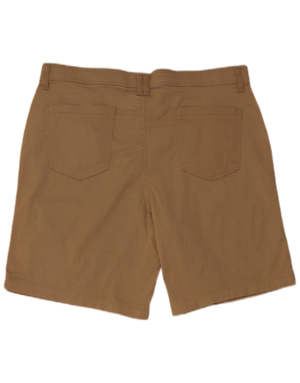 Lee Womens Riders Casual Shorts US 14 Large W34 Beige Baumwolle
