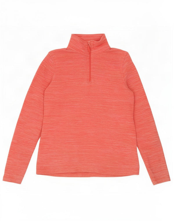 Mountain Warehouse Damen-Fleecepullover mit Reißverschluss am Hals, UK 12, mittelrosa meliert