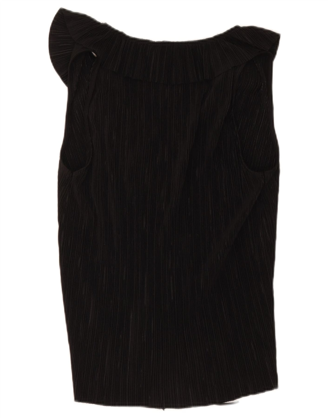 Ärmelloses Blusenoberteil für Damen von Zara, UK 12, Mittelschwarz, Polyester