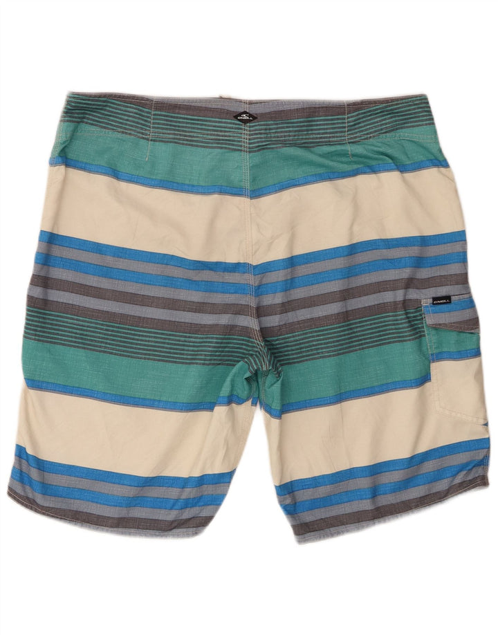 O'Neill Herren-Badeshorts XL, mehrfarbig, gestreift, Polyester