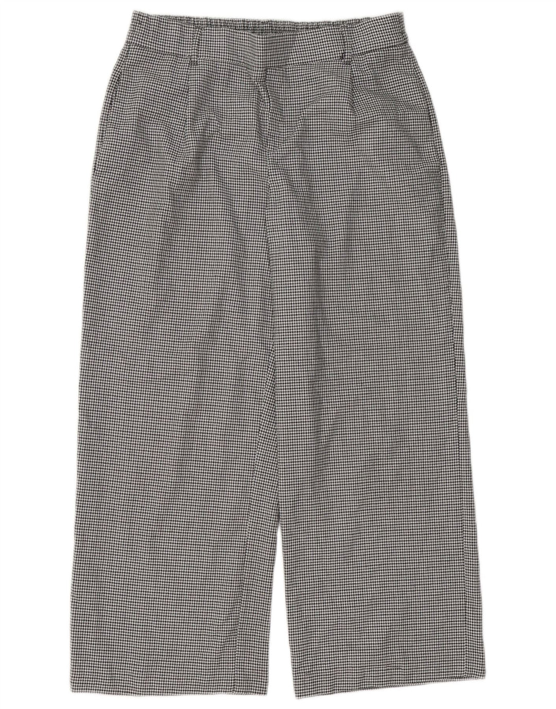 Zara Damen Trafaluc verkürzte Hose Medium W28 L25 Schwarzer Hahnentritt